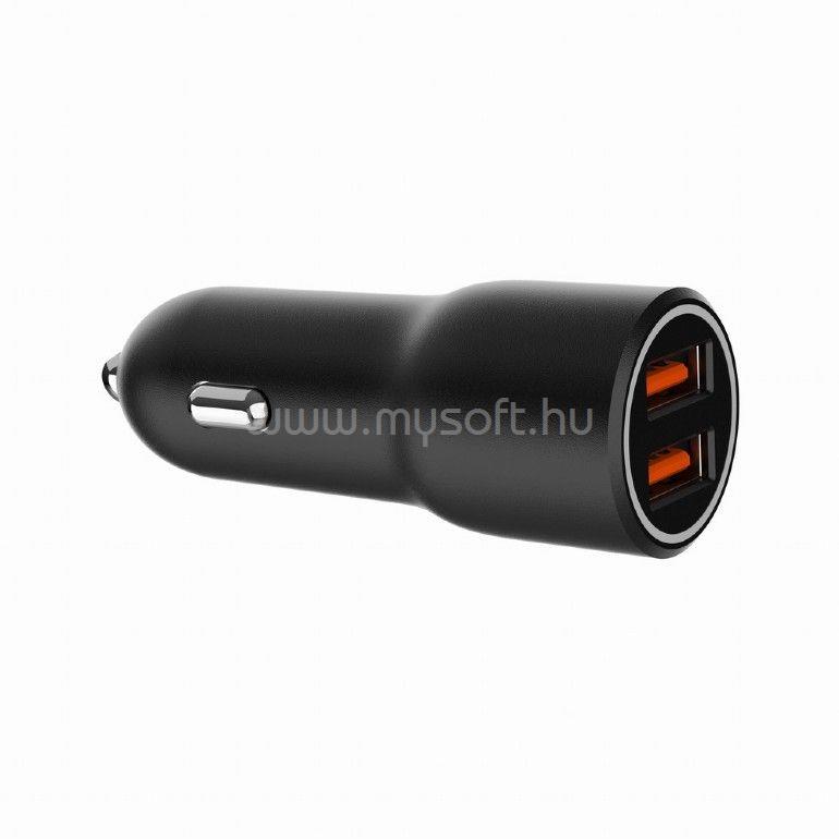 GEMBIRD 2-port USB Car Fast Charger Black