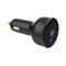 GEMBIRD 2-Port USB Car Fast Charger Type-C PD LCD 30W Black TA-UC-AC2PD30LCD-CAR-01 small