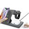 GEMBIRD 3-in-1 foldable wireless charger stand 15W for Samsung watch Black TA-WPC31S-01-BK small