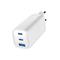 GEMBIRD 3-port 65W GaN USB PowerDelivery fast charger White TA-UC-PDQC65-01-W small