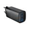 GEMBIRD 3-port GaN 67W univerzális hálózati töltő adapter QC 3.0, PD (fekete) TA-UC-PDQC65-01-BK small