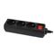 GEMBIRD 3db villásdugó CEE 7/7 (EU) elosztó 0.6m fekete EG-PSU3F-01 small