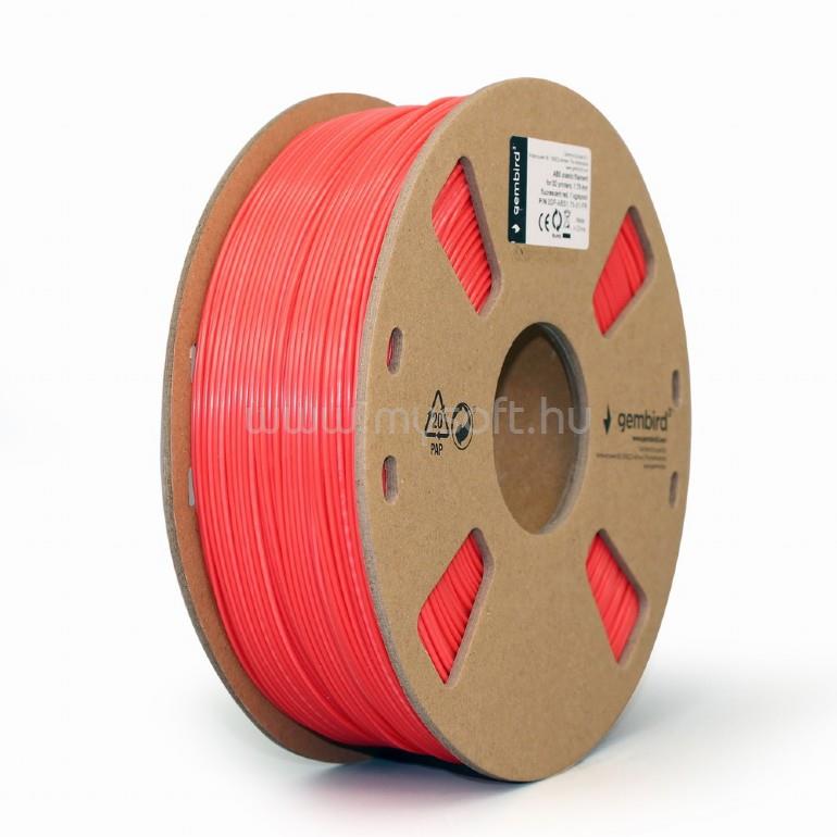GEMBIRD 3DP-ABS1.75-01-FR Filament ABS Fluorescent Red 1.75mm 1kg