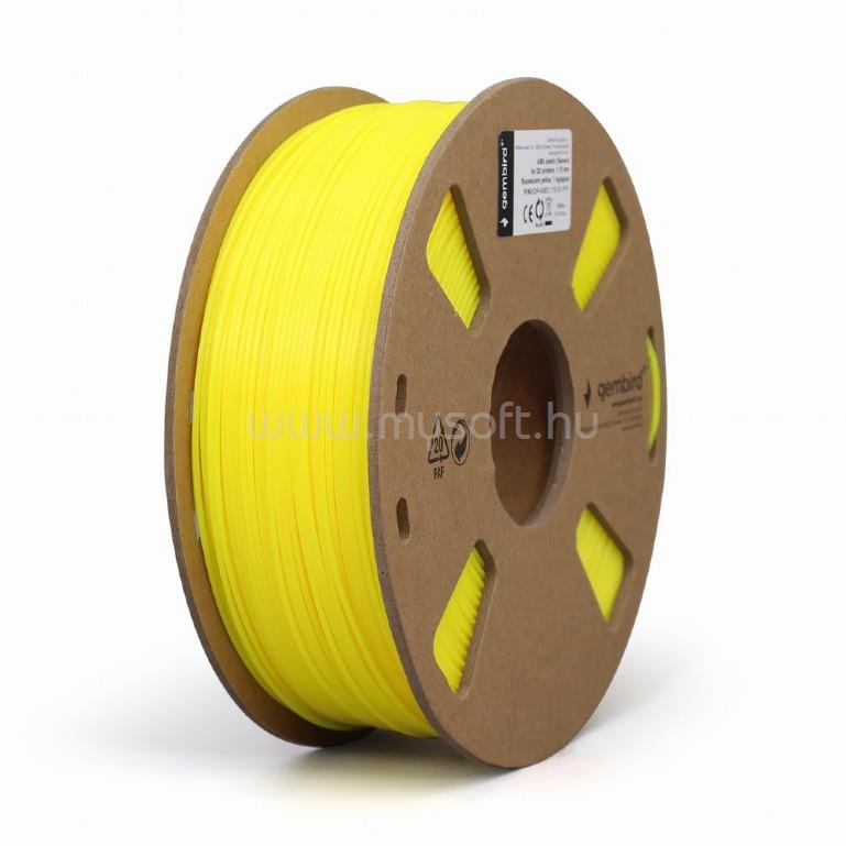 GEMBIRD 3DP-ABS1.75-01-FY Filament ABS Fluorescent Yellow 1.75mm 1kg