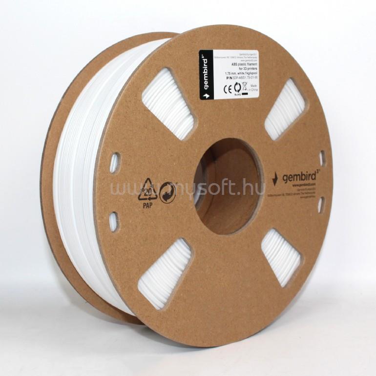 GEMBIRD 3DP-ABS1.75-01-W Filament ABS White 1.75mm 1kg