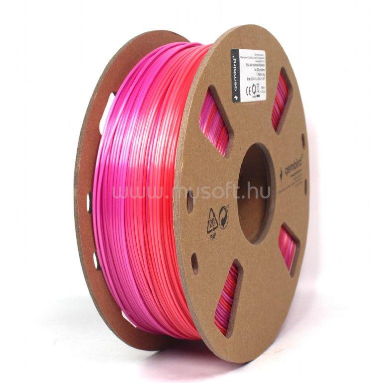 GEMBIRD 3DP-PLA-SK-01-RP PLA Silk Rainbow red/purple 1,75mm 1kg