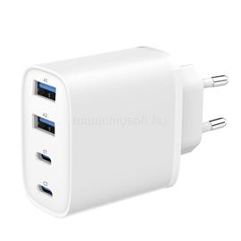 GEMBIRD 4-port 40W GaN USB PowerDelivery fast charger White TA-UC-2A2C-PD40-01-W small
