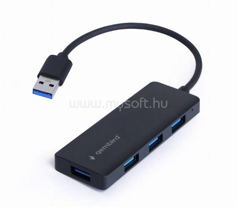 GEMBIRD 4-portos USB 3.1 HUB Black