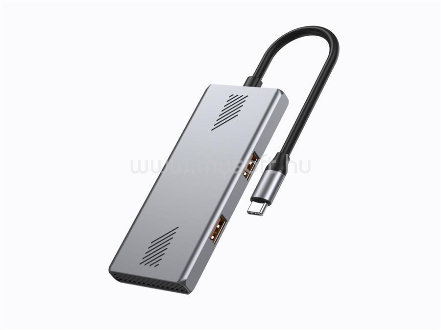 GEMBIRD 4-portos USB3.2 HUB Silver