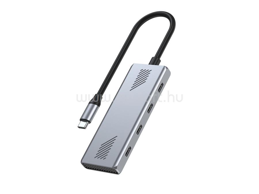 GEMBIRD 4-portos USB3.2 HUB Silver
