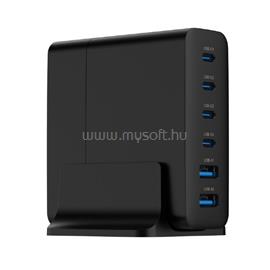 GEMBIRD 6-port 75W GaN USB fast charger Black TA-UC-2A4C-PD75-01-BK small