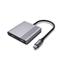 GEMBIRD A-CM-COMBO3-04 USB Type-C 3-in-1 Multi-Port Adapter Space Grey A-CM-COMBO3-04 small