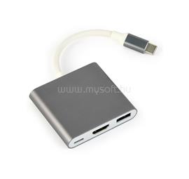 GEMBIRD A-CM-HDMIF-02-SG adapter USB type-C multi-adapter USB type C USB 3.0 HDMI A-CM-HDMIF-02-SG small