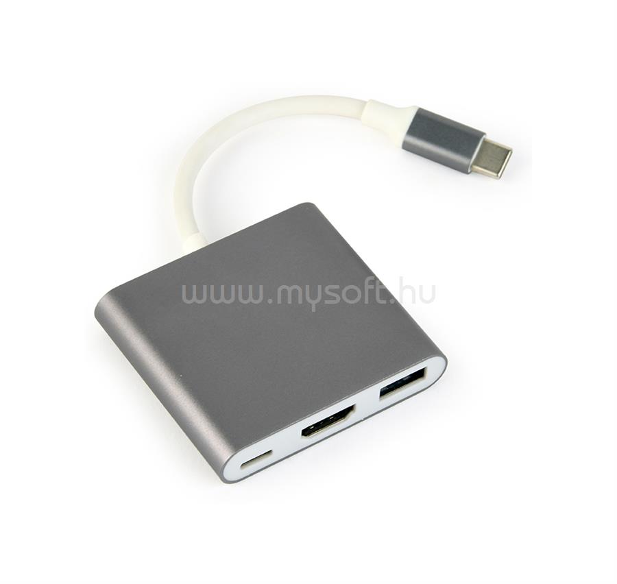 GEMBIRD A-CM-HDMIF-02-SG adapter USB type-C multi-adapter USB type C USB 3.0 HDMI