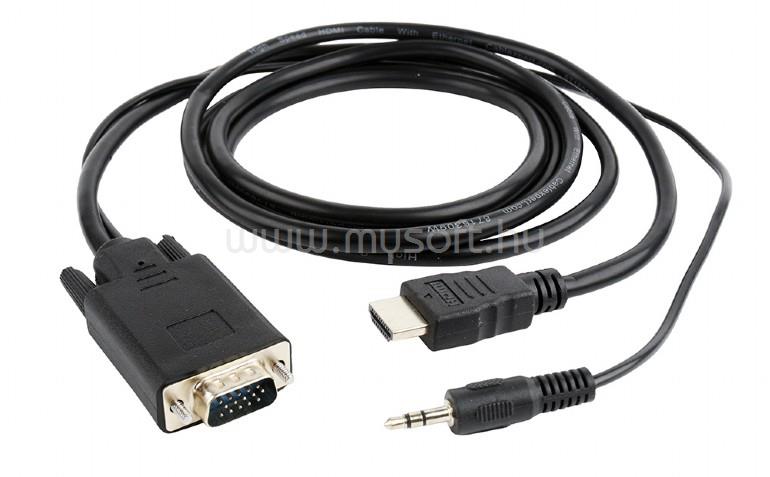 GEMBIRD A-HDMI-VGA-03-6 HDMI/VGA és audio átalakító 18 m (fekete)