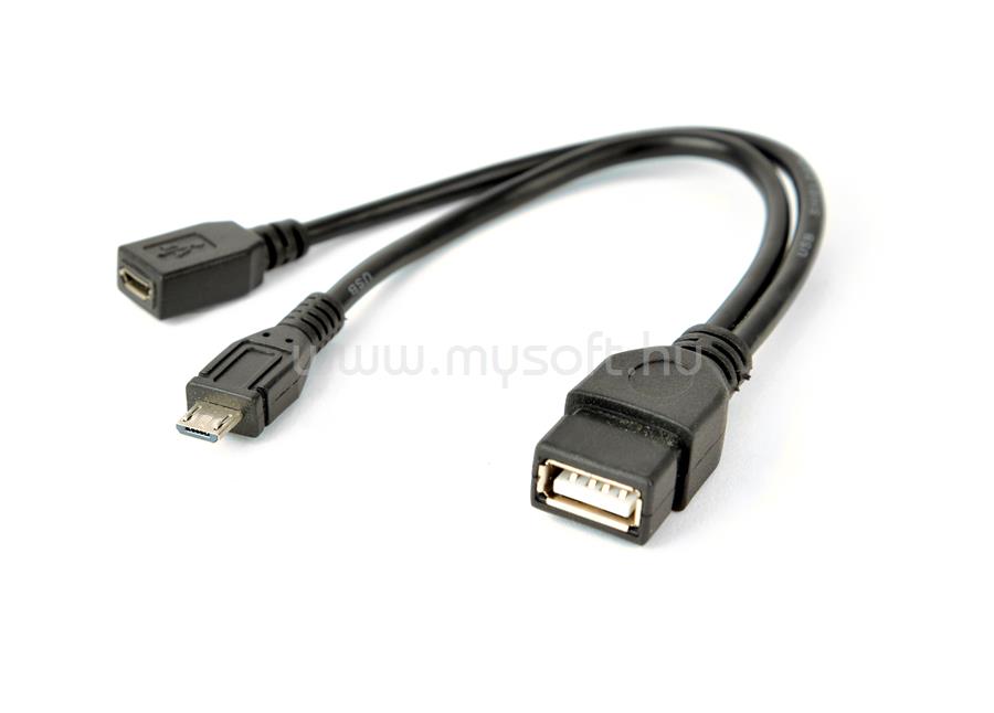 GEMBIRD A-OTG-AFBM-04 cable USB OTG AF to micro BM + micro BF 0.15 m