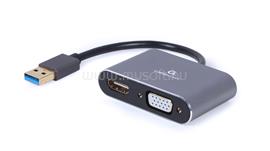 GEMBIRD A-USB3-HDMIVGA-01 USB to HDMI + VGA display adapter space grey A-USB3-HDMIVGA-01 small