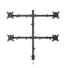 GEMBIRD Állítható asztali 4 kijelzőtartó kar (forgatható, dönthető, forgatható) 13"-32" MA-D4-01 small