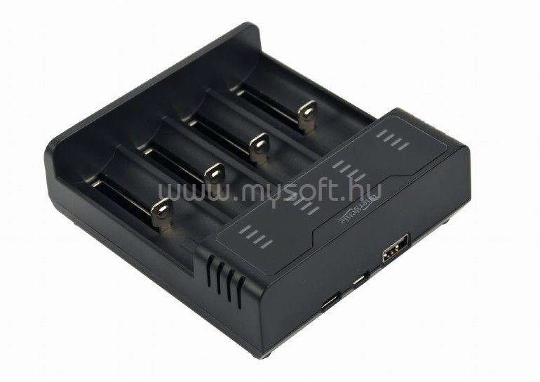 GEMBIRD BC-USB-02 Ni-MH + Li-ion Fast Battery Charger Black