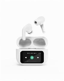 GEMBIRD BT TWS in-ears with LCD display and Active Noise Cancelling White TWS-LCD-ANC-01-W small