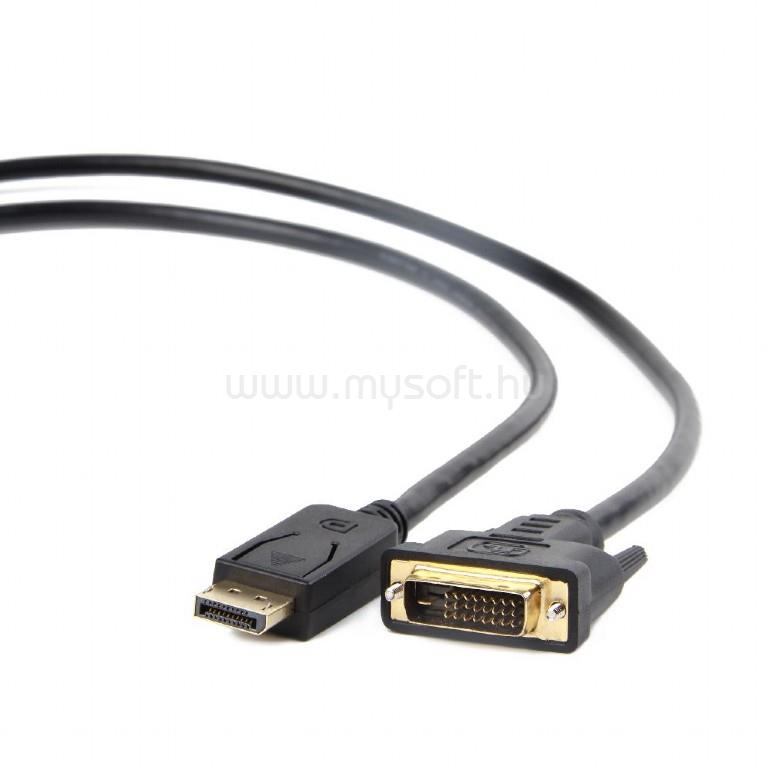 GEMBIRD CC-DPM-DVIM-3M Displayport/DVI-D 24+1 átalakító kábel 3 m