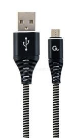 GEMBIRD CC-USB2B-AMmBM-1M-BW Premium cotton braided Micro-USB charging and data cable 1m Black/White CC-USB2B-AMmBM-1M-BW small