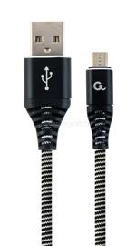 GEMBIRD CC-USB2B-AMmBM-2M-BW Premium cotton braided Micro-USB charging and data cable 2m black/white CC-USB2B-AMMBM-2M-BW small