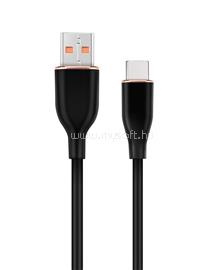 GEMBIRD CC-USB2S-AMCM-1.5M-BK Premium silicon Type-C USB charging and data cable 1,5 m Black CC-USB2S-AMCM-1.5M-BK small