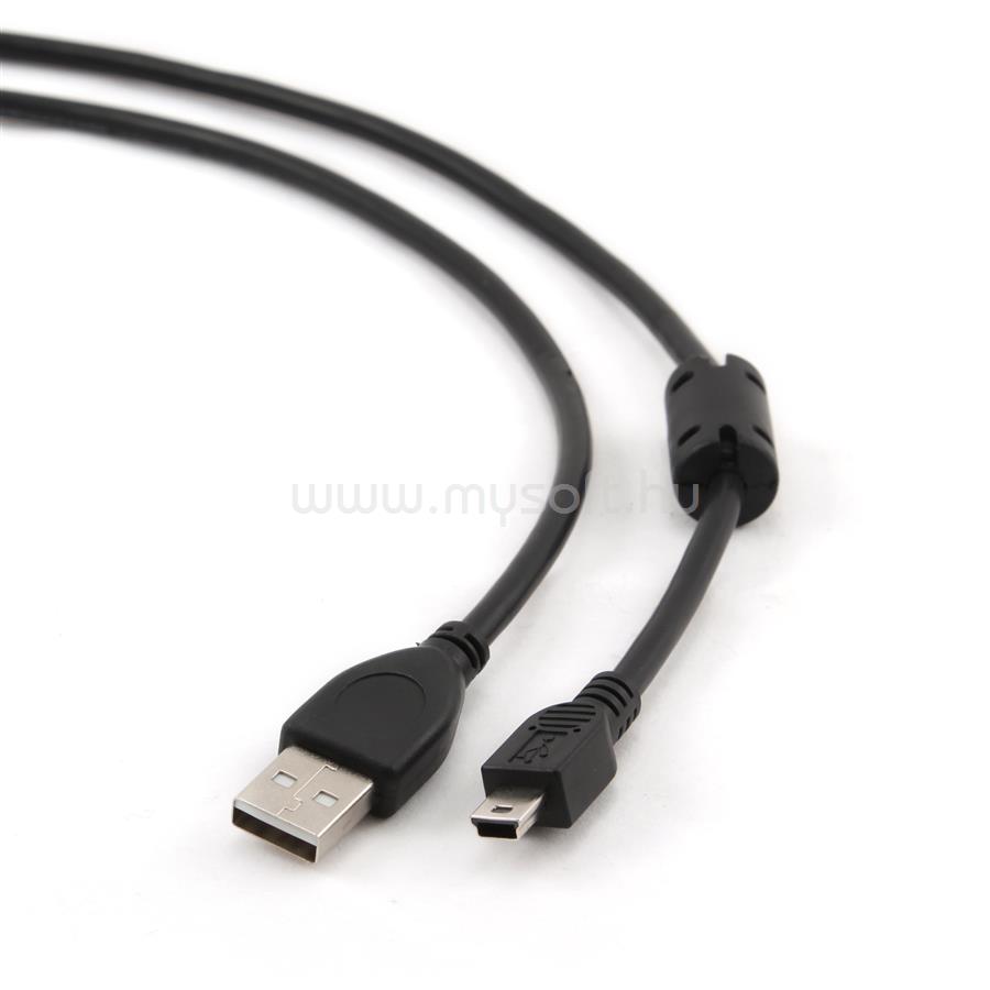 GEMBIRD CCF-USB2-AM5P-6 USB 2.0 A- MINI 5PM 1.8m cable with ferrite core