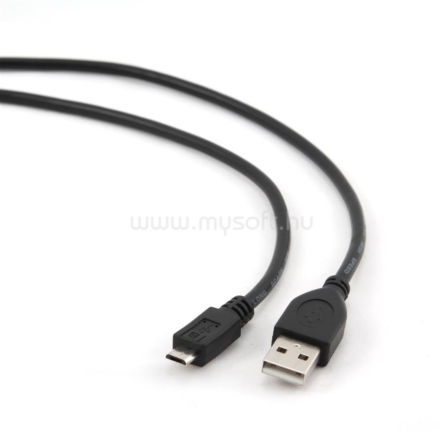 GEMBIRD CCP-MUSB2-AMBM-10 micro USB cable 2.0 AM-MBM5P black 3m