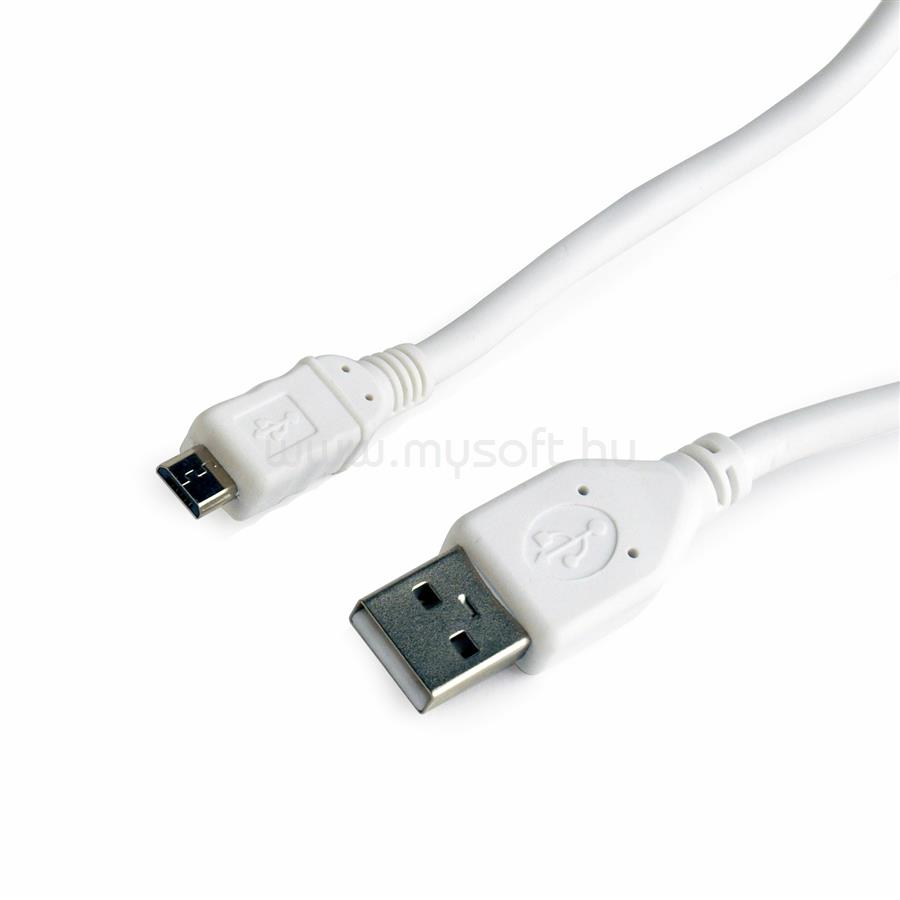 GEMBIRD CCP-MUSB2-AMBM-W-1M micro USB 2.0 cable AM-MBM5P 1m white