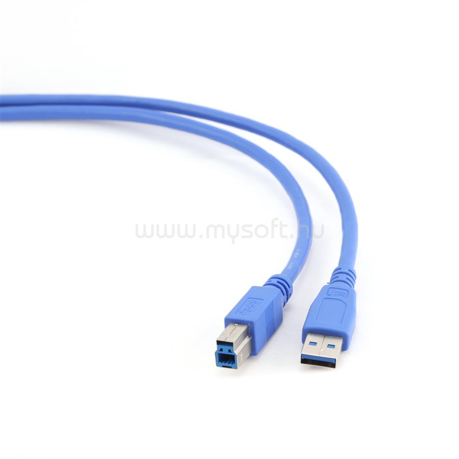 GEMBIRD CCP-USB3-AMBM-6 High End USB 3.0 Cable USB A Male Plug to USB B Male Plug 1.8 Meters blue