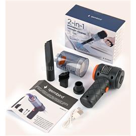 GEMBIRD CK-MVC-01 2in1 hordozható akkumulátors porszívó (morzsa vagy autós), fekete CK-MVC-01 small