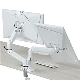 GEMBIRD Desk mounted adjustable double monitor arm 17