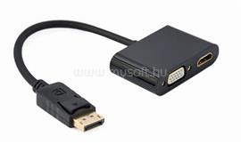 GEMBIRD DisplayPort male to HDMI female + VGA female adapter cable black A-DPM-HDMIFVGAF-01 small