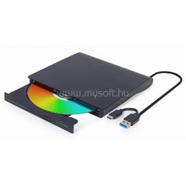 GEMBIRD DVD-USB-031 külső DVD-Író USB-C/USB-A Slim (fekete) DVD-USB-031 small