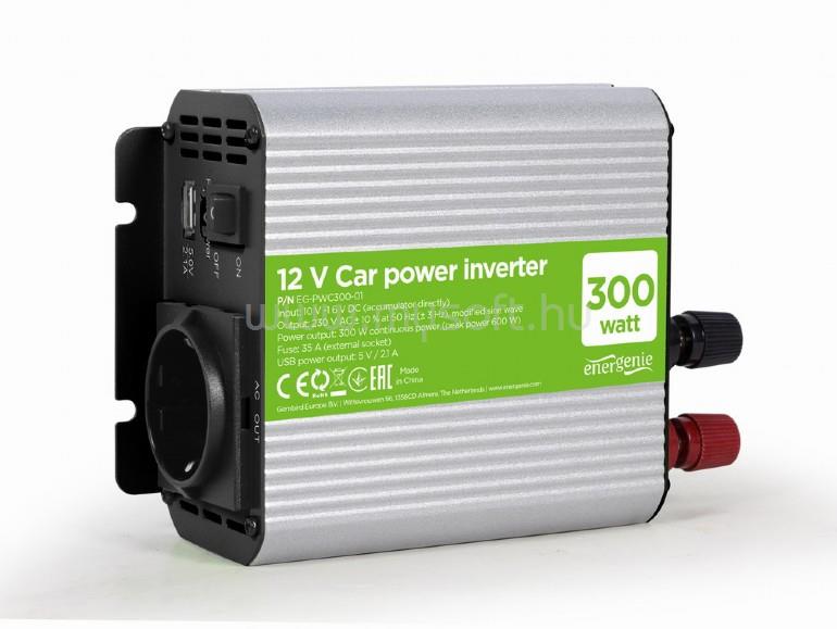 GEMBIRD EG-PWC300-01 12 V Car power inverter 300 W