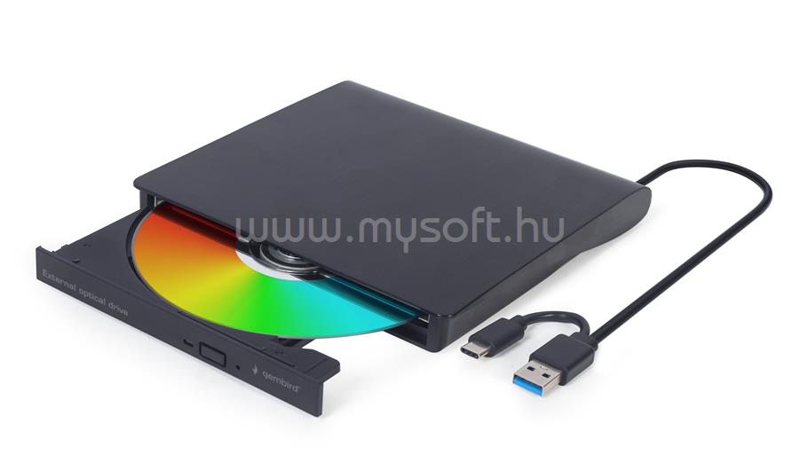 GEMBIRD External USB DVD/CD drive USB 3.1 black