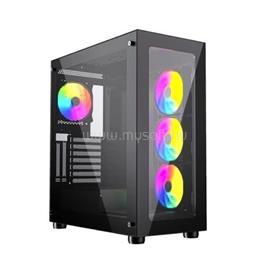 GEMBIRD Fornax X450MAX ARGB Tempered Glass Black CCC-FC-X450MAX small