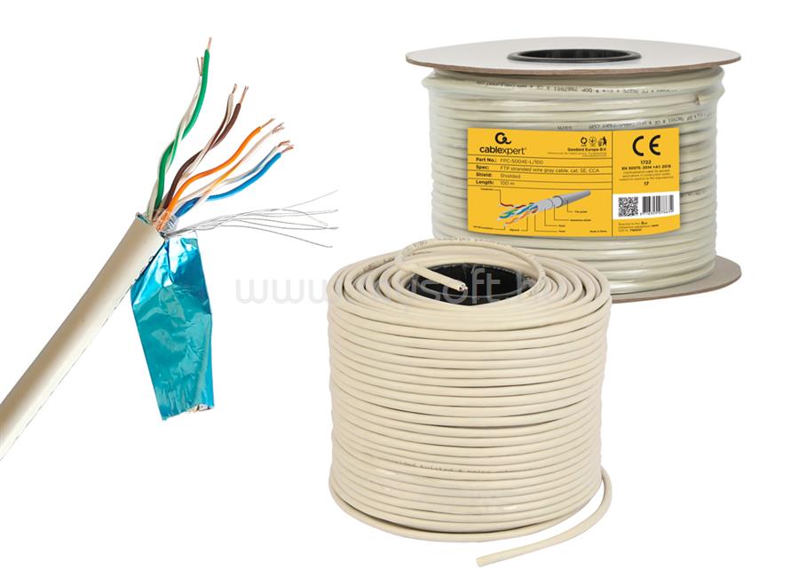 GEMBIRD FPC-5004E FTP stranded cable cat. 5e 305m gray