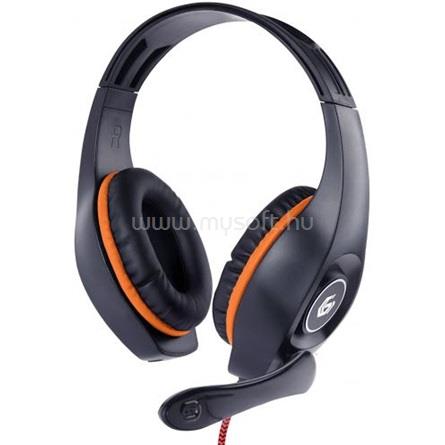 GEMBIRD GHS-05-O vezetékes gamer headset (fekete-narancssárga)