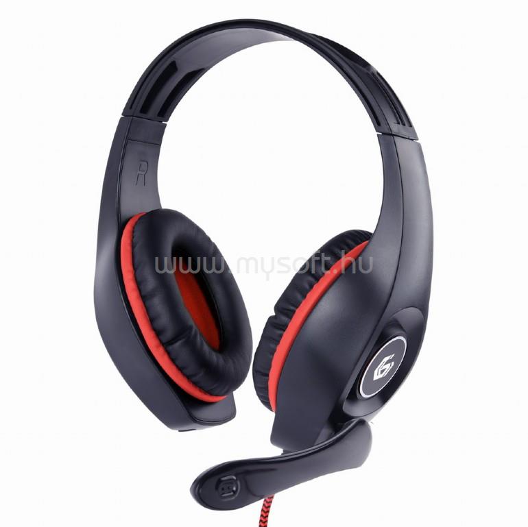 GEMBIRD GHS-05-R gaming headset (piros-fekete)