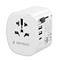 GEMBIRD Grounded universal travel power adapter 15W White TPA-EU2A1C15-01-W small