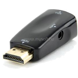 GEMBIRD HDMI 1.4 -> VGA Jack 3,5mm M/F adapter fekete +audio AB-HDMI-VGA-02 small