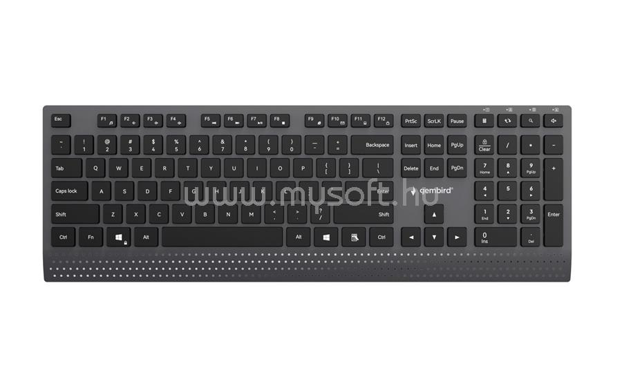 GEMBIRD KB-MCH-06 Slim Wired Multimedia Keyboard Black US