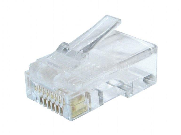 GEMBIRD LC-8P8C-002/10 LAN modular plug 8P8C for solid CAT6 LAN cable 30U 10pcs