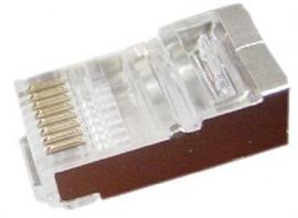 GEMBIRD LC-PTF-01/10 Universal pass-through modular FTP plug 8P8C 10pcs solid and stranded LC-PTF-01/10 small