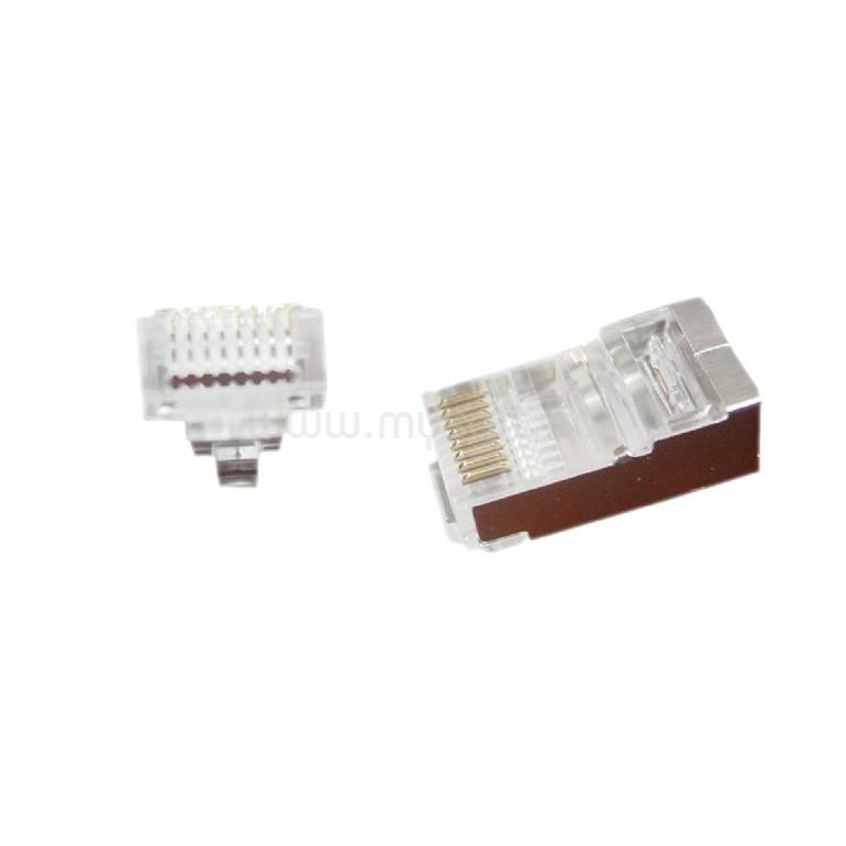 GEMBIRD LC-PTF-01/100 Universal pass-through modular FTP plug 8P8C 100pcs solid and stranded