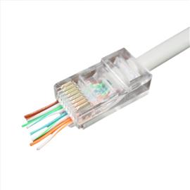 GEMBIRD LC-PTU-01/100 univerzális RJ45 csatlakozó UTP cat5e kábelhez 100db LC-PTU-01/100 small