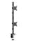 GEMBIRD MA-D2-02 Adjustable 2-display vertical desk mount 17